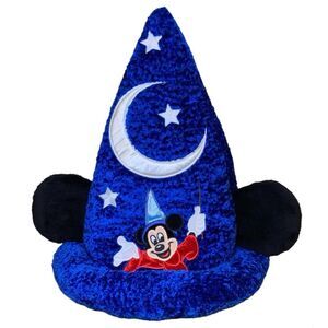 Disney Parks Sorcerer Mickey Mouse Ears Hat Fantasia Size Youth 56cm